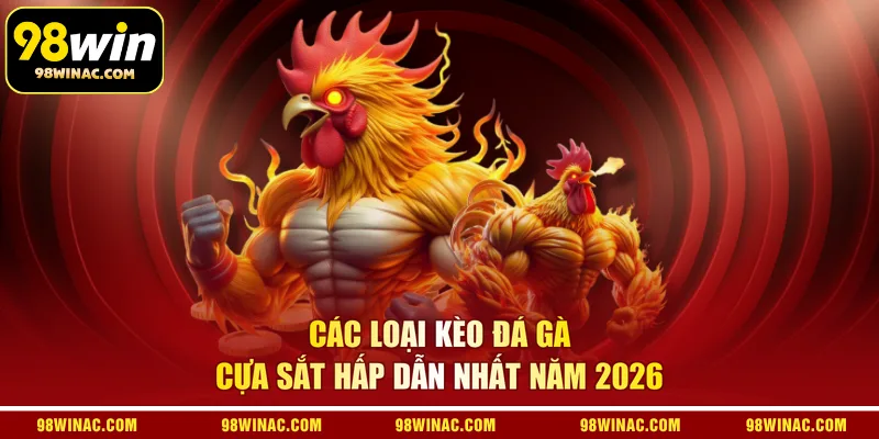 Các loại kèo đá gà cựa sắt hấp dẫn nhất năm 2026