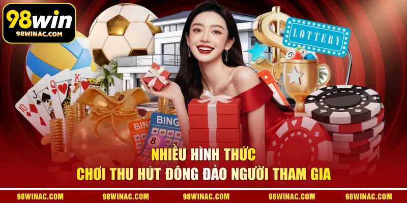 Nhiều hình thức chơi thu hút đông đảo người tham gia