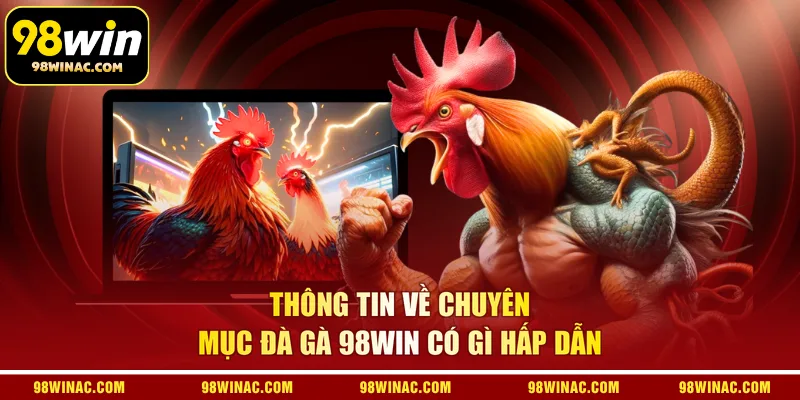 Thông tin về chuyên mục đà gà 98WIN có gì hấp dẫn