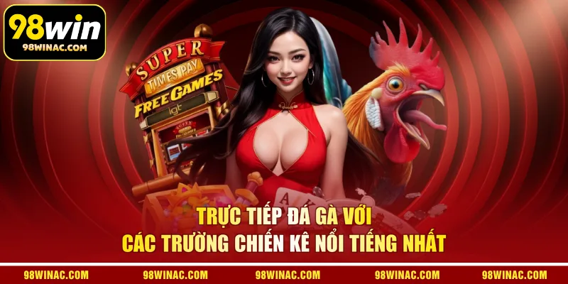 Trực tiếp đá gà với các trường chiến kê nổi tiếng nhất 